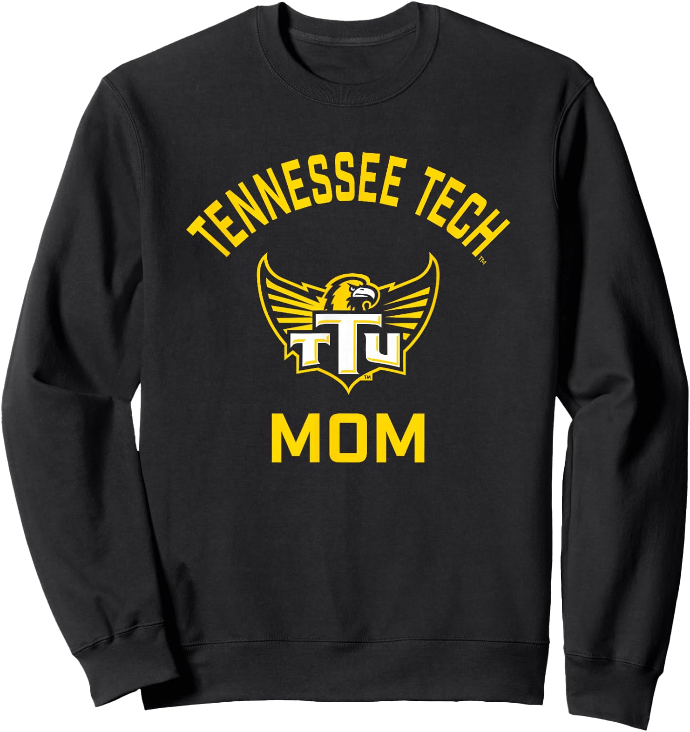 Tennessee Tech Golden Eagles Arched Mom Sweatshirt - Sweatshirt | Black