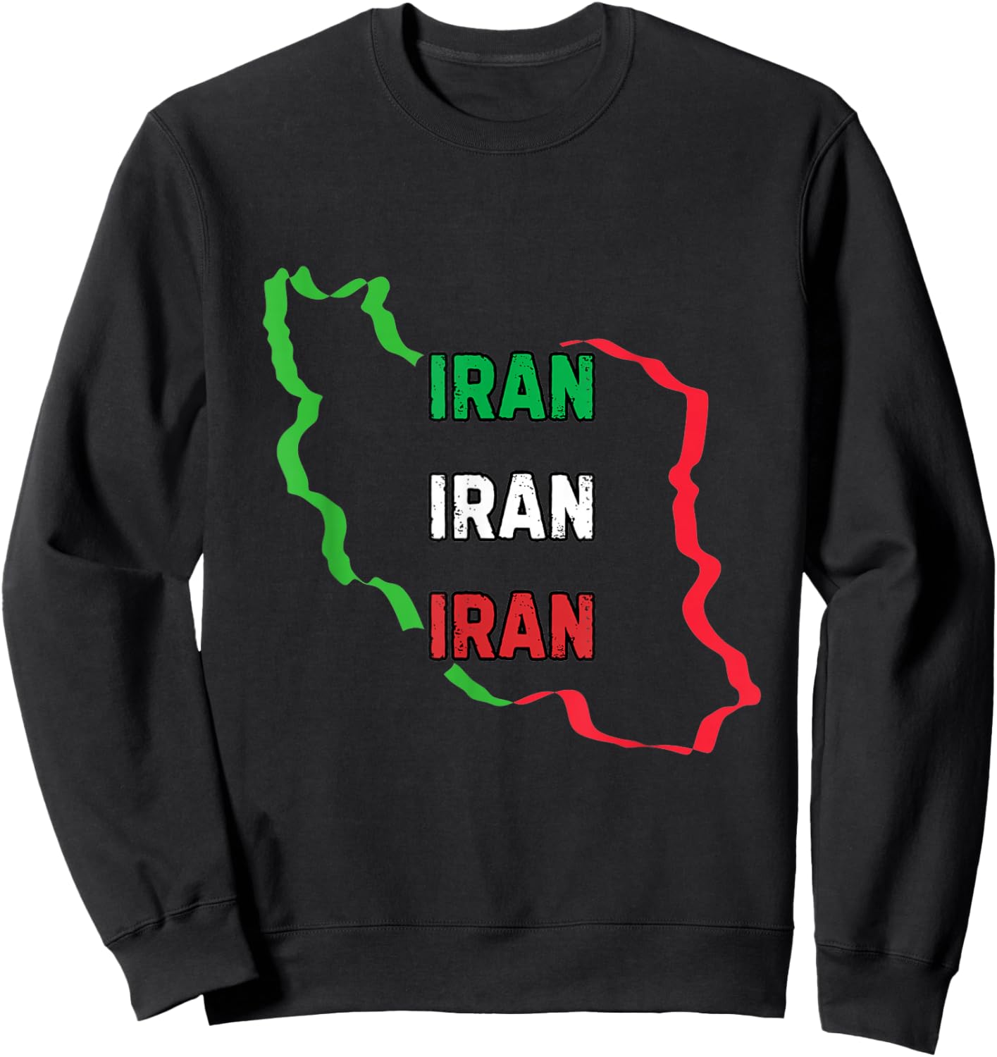 Iran Flag Map - Persian Pride Sweatshirt - Sweatshirt | Black