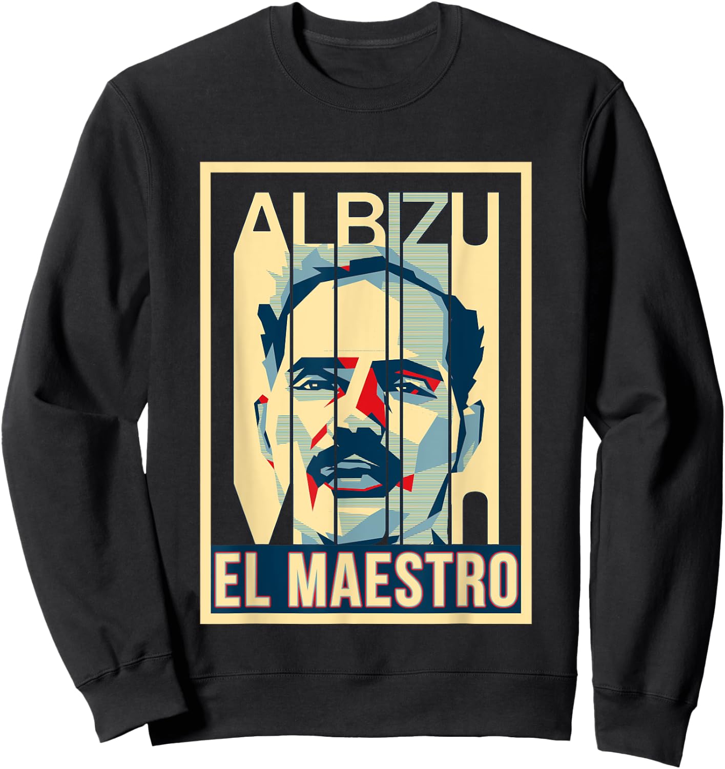 Boricua Hasta En La Luna Pedro Albizu Campos El Maestro -Adults Puerto Rican Black Small Short Sleeve Sweatshirt - Sweatshirt | Black