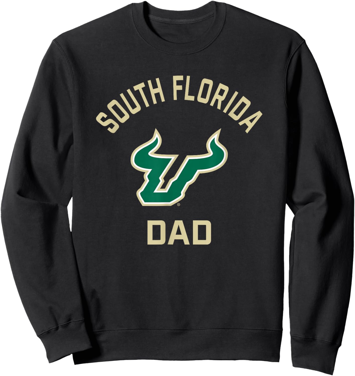 University of South Florida USF Bulls Arched Dad Sweatshirt - Sweatshirt | Black