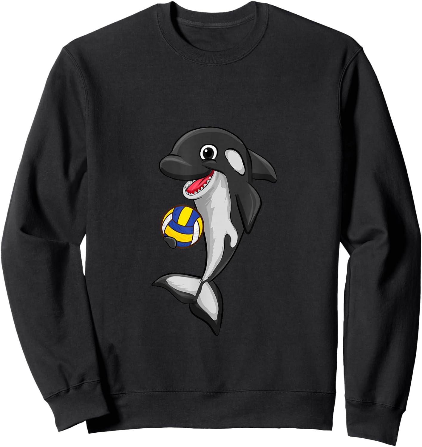 Volleyball Love Killer Whale Orca Lover Animal Sweatshirt - Sweatshirt | Black