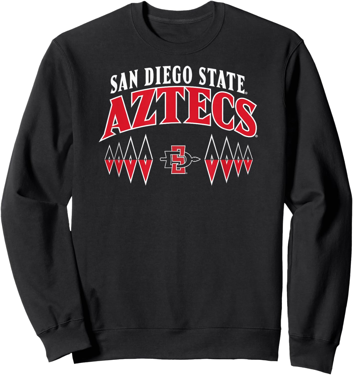 San Diego State Aztecs Split Black Officially Licensed Sweatshirt - Sweatshirt | Black