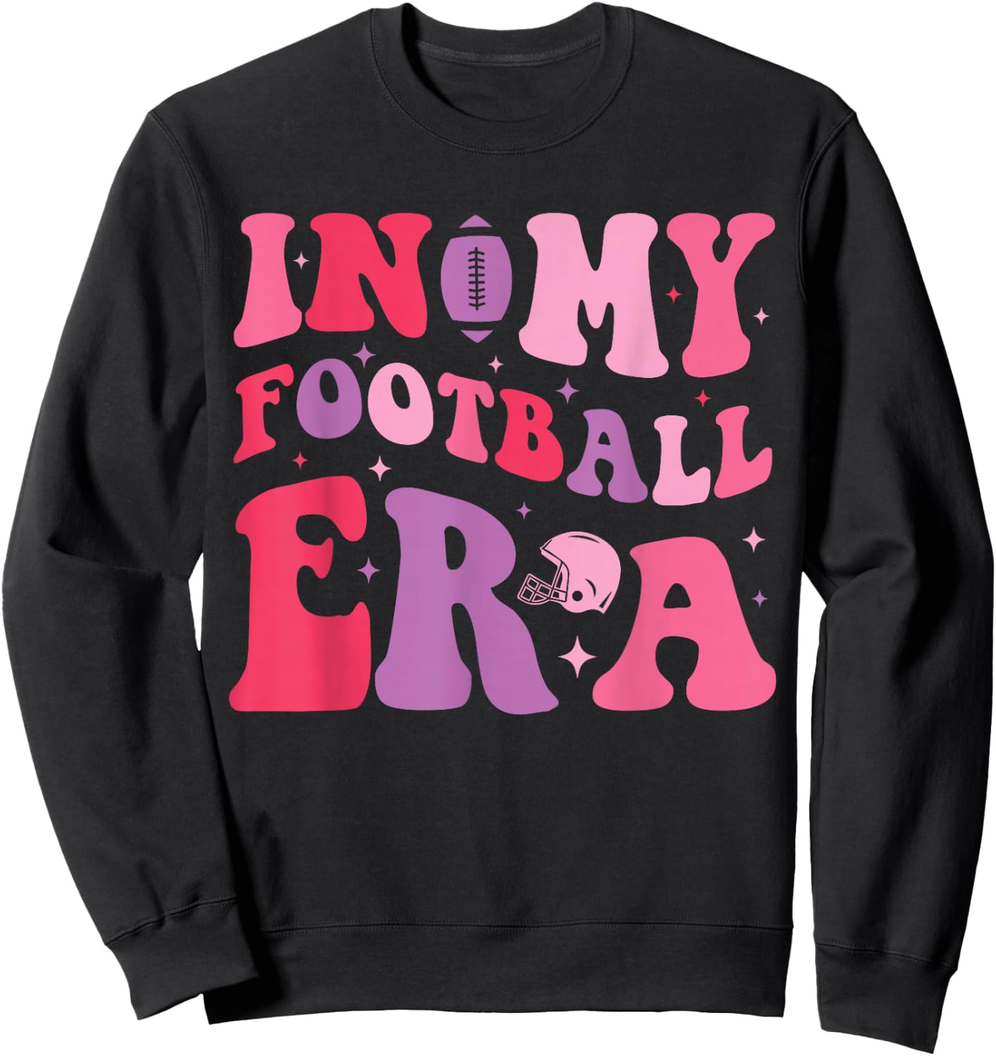 Funny In My Football Era Sweatshirt - Sweatshirt | Black