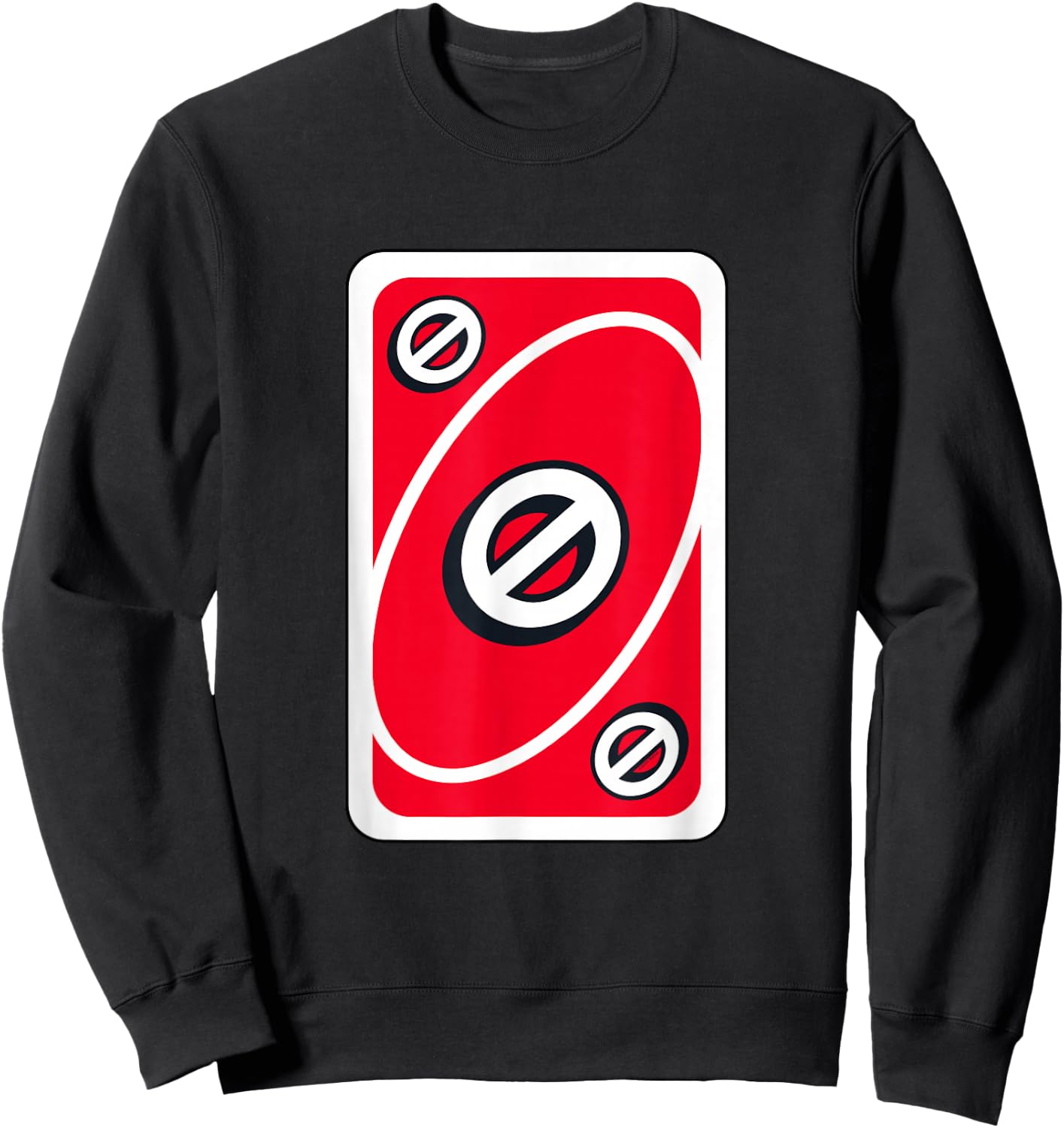 UNO - Red Skip Card Sweatshirt - Sweatshirt | Black