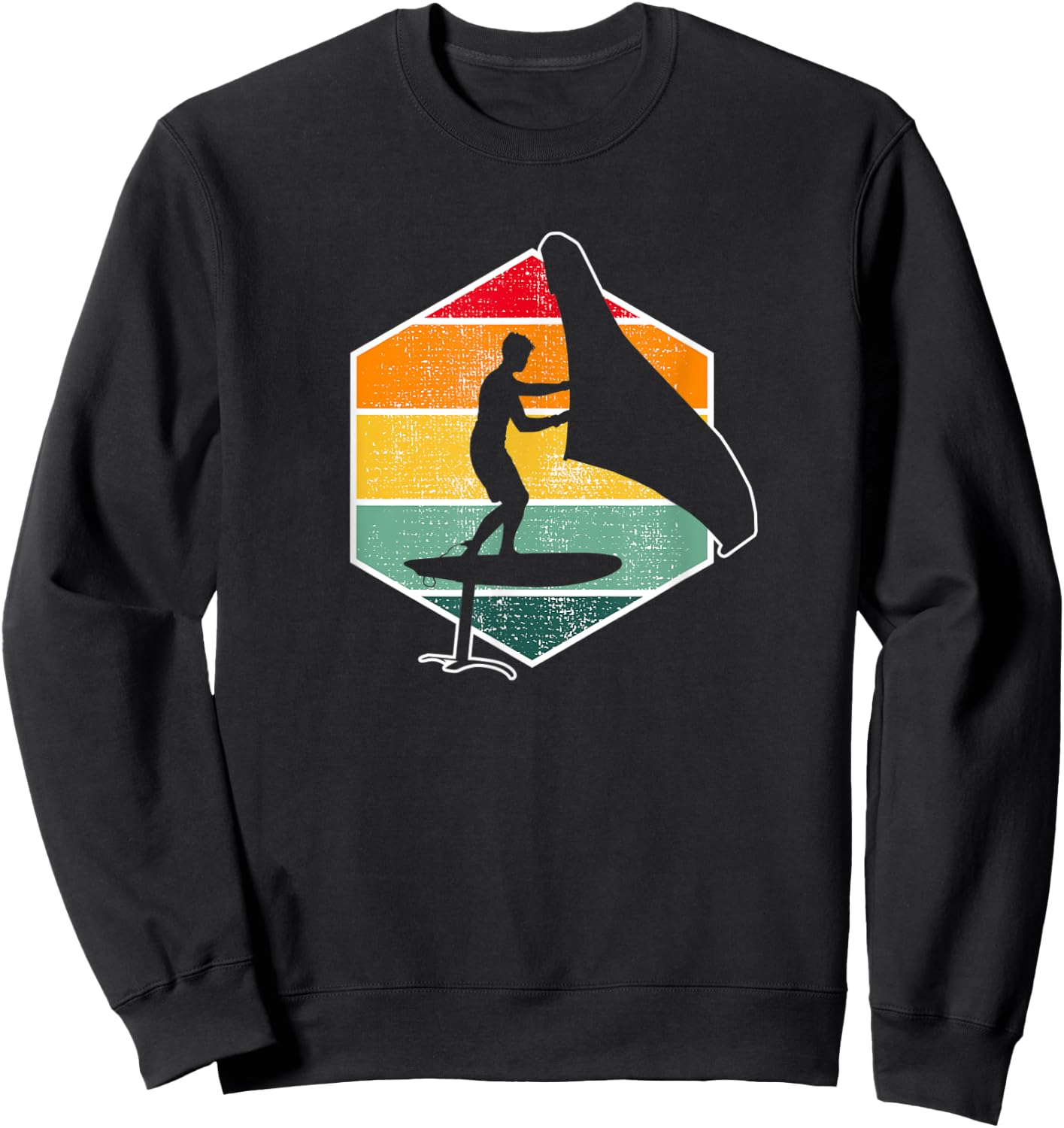 Hydrofoil Surf Wingfoil Kitesurfer Sweatshirt - Sweatshirt | Black
