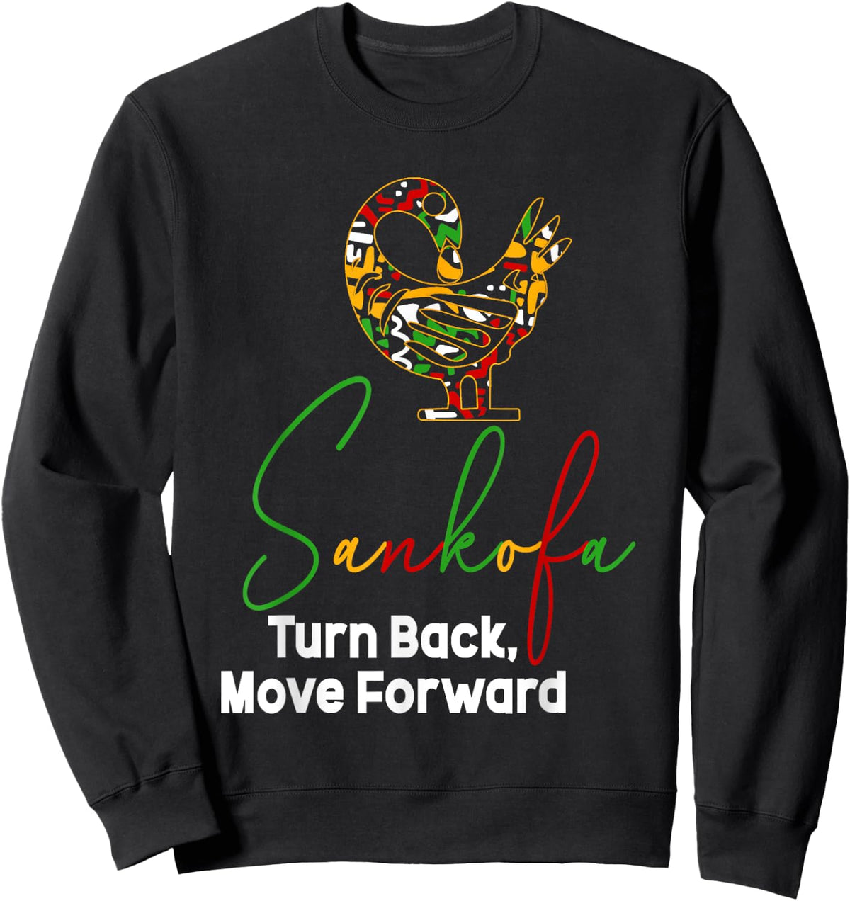 African Routes Sankofa Adinkra Black History Art Sweatshirt - Sweatshirt | Black