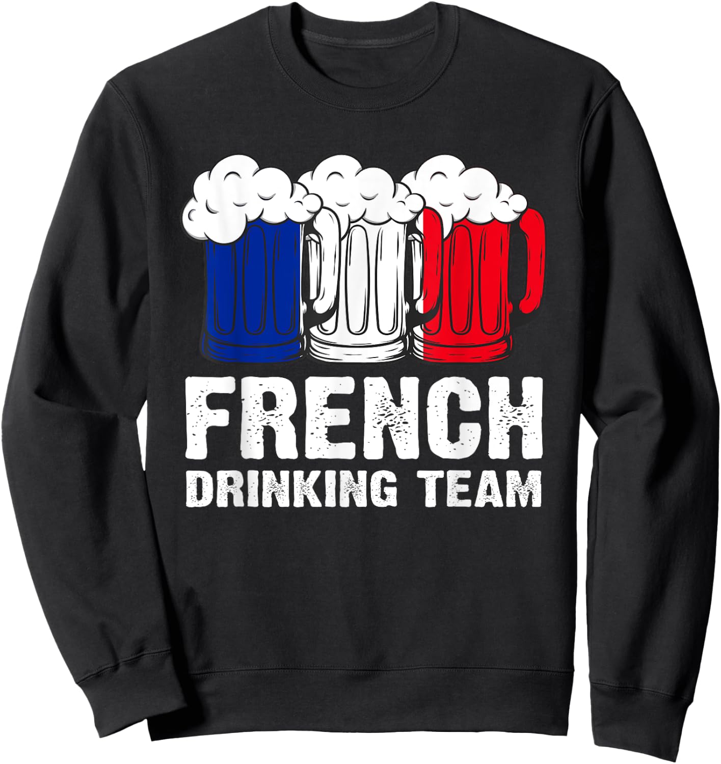 French Drinking Team France Sweatshirt - Sweatshirt | Black