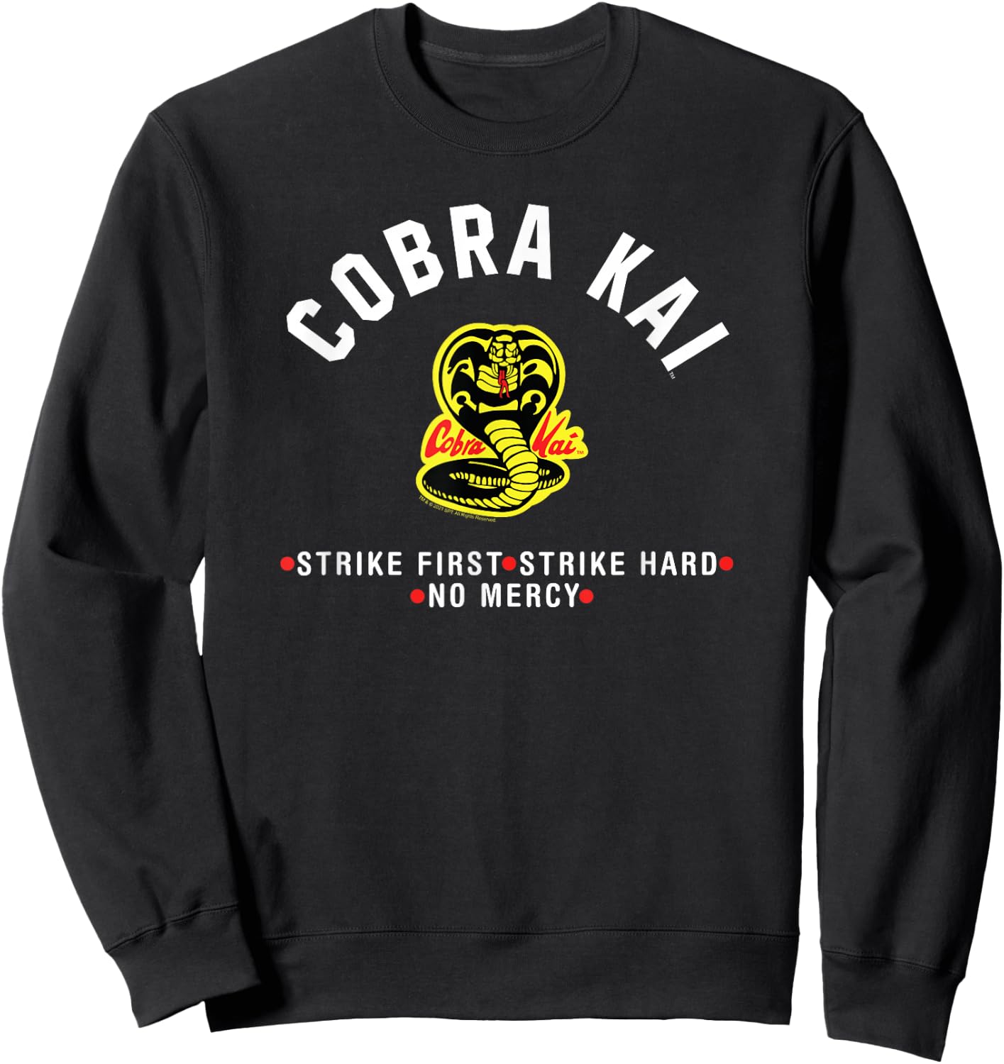 Cobra Kai Modern Cobra Logo TV Show Sweatshirt - Sweatshirt | Black