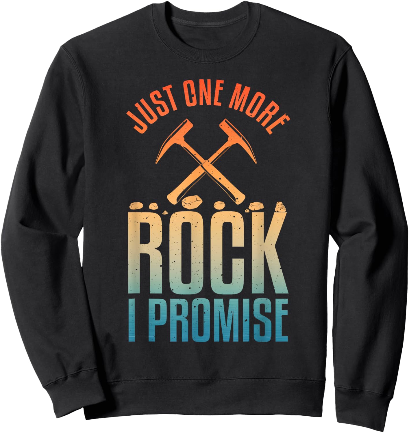 Geology Art Women Rock Collector Rockhound Lover Sweatshirt - Sweatshirt | Black