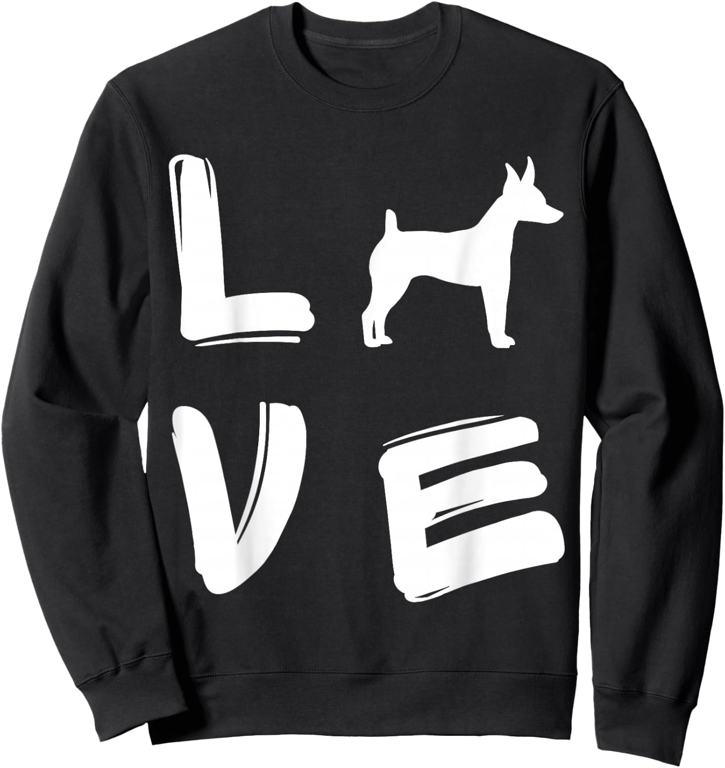 Love Toy Fox Terrier Sweatshirt - Sweatshirt | Black