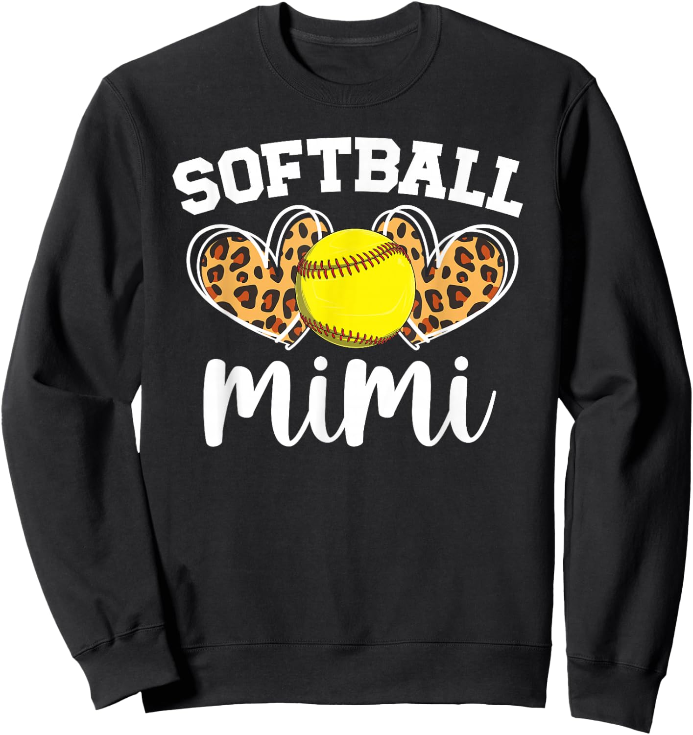 Softball Mimi Proud Mimi Of A Softball Player Mimi Sweatshirt - Sweatshirt | Black