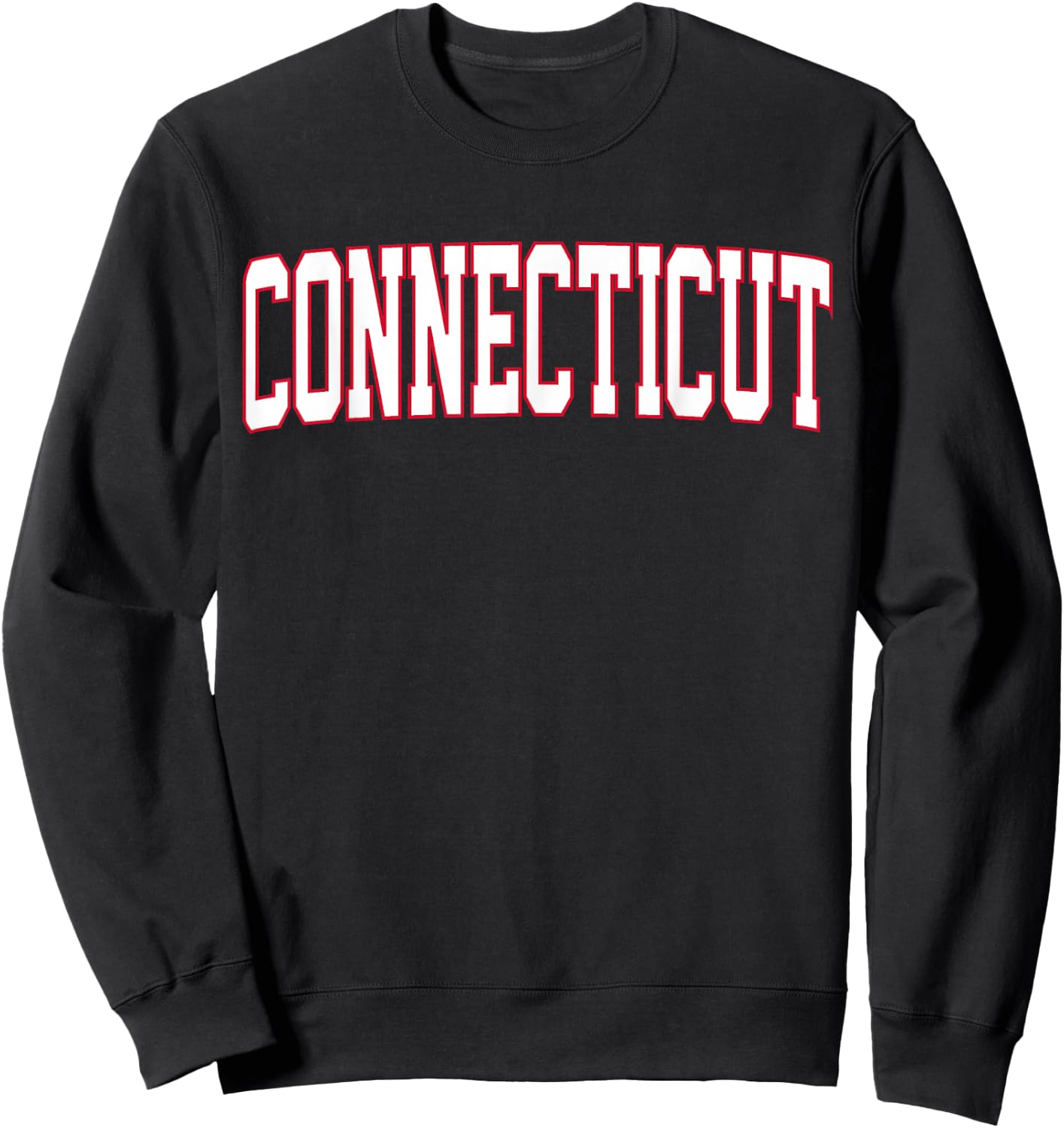 Retro Connecticut Red Navy Vintage Connecticut Fun Throwback Sweatshirt - Sweatshirt | Black