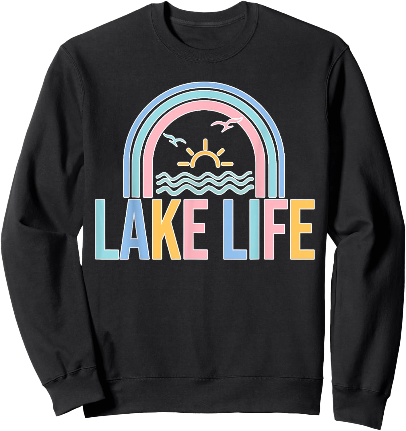 Lake Mode An Lake Life Summer Holiday Women's Lake Sweatshirt - Sweatshirt | Black