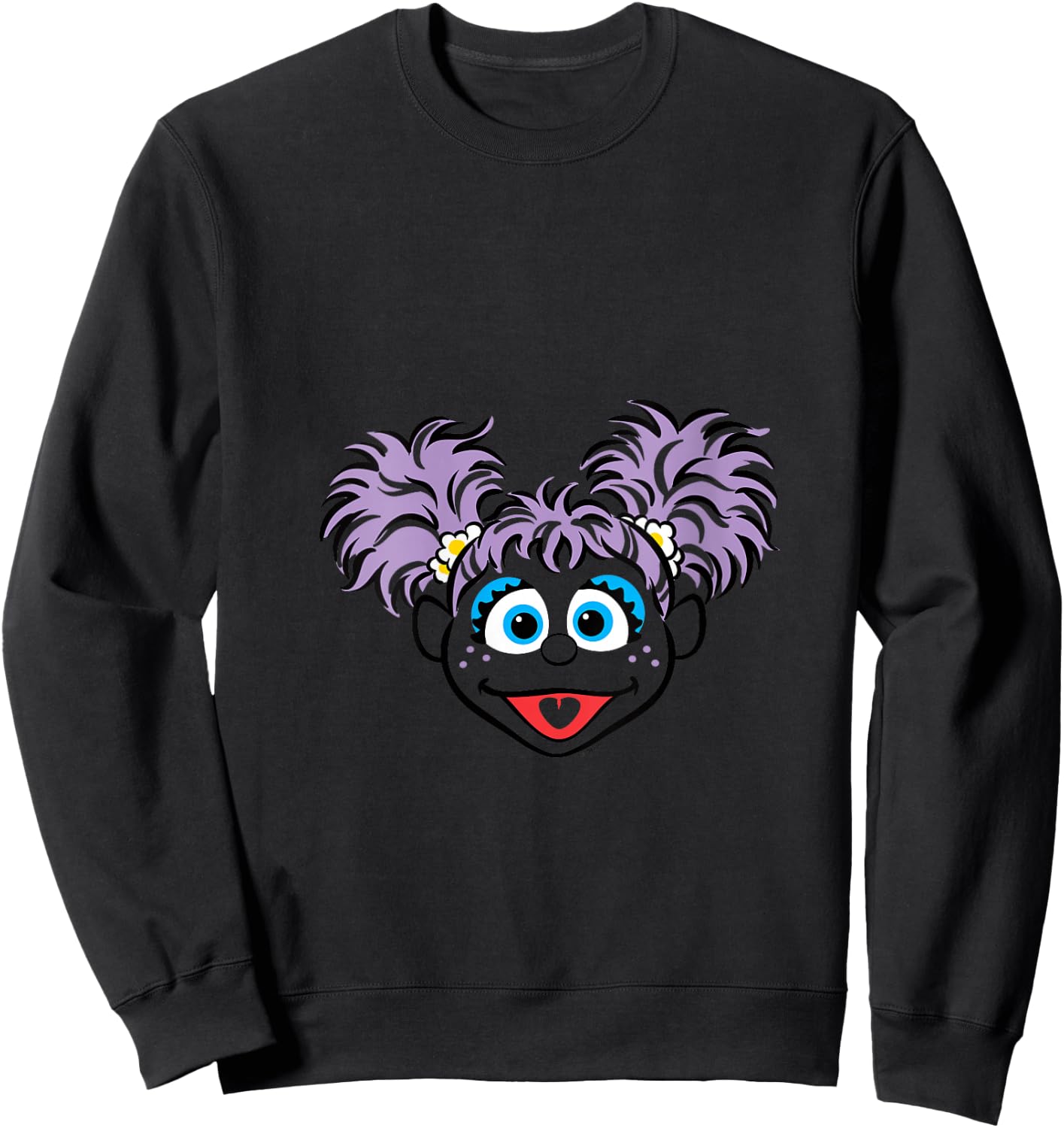 Sesame Street Abby Cadabby Full Face Halloween Costume V-Neck Sweatshirt - Sweatshirt | Black