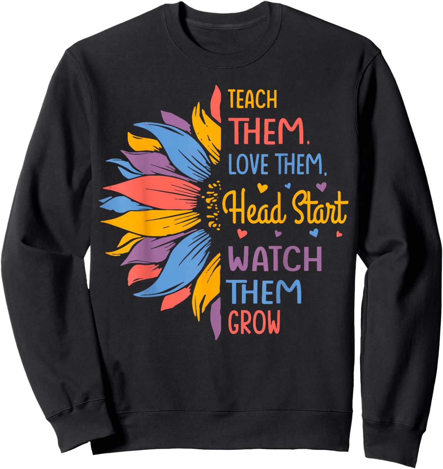 Head start Colorful Sunflower Sweatshirt - Sweatshirt | Black