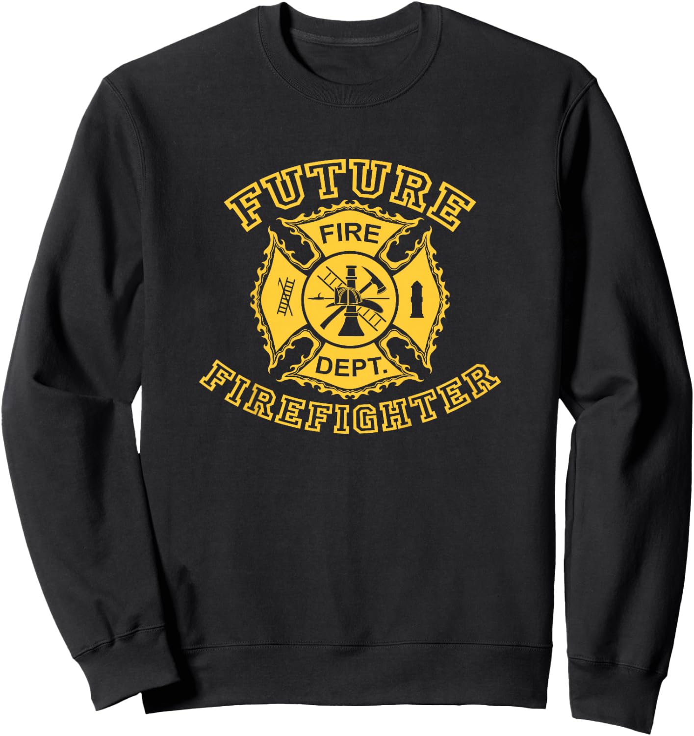 Kids Future Firefighter Sweatshirt - Sweatshirt | Black