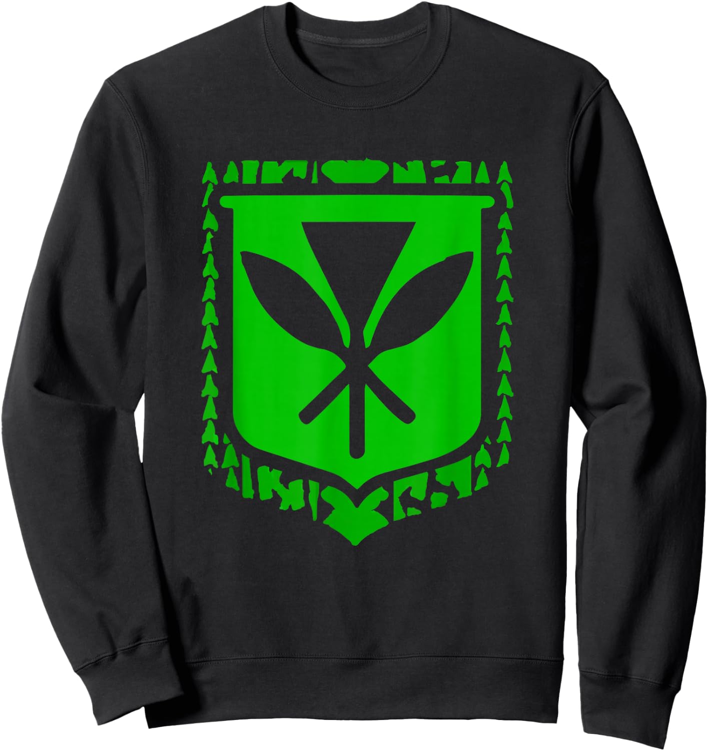 Kanaka Maoli Native Hawaiian Islands Hawaii Flag Sweatshirt - Sweatshirt | Black