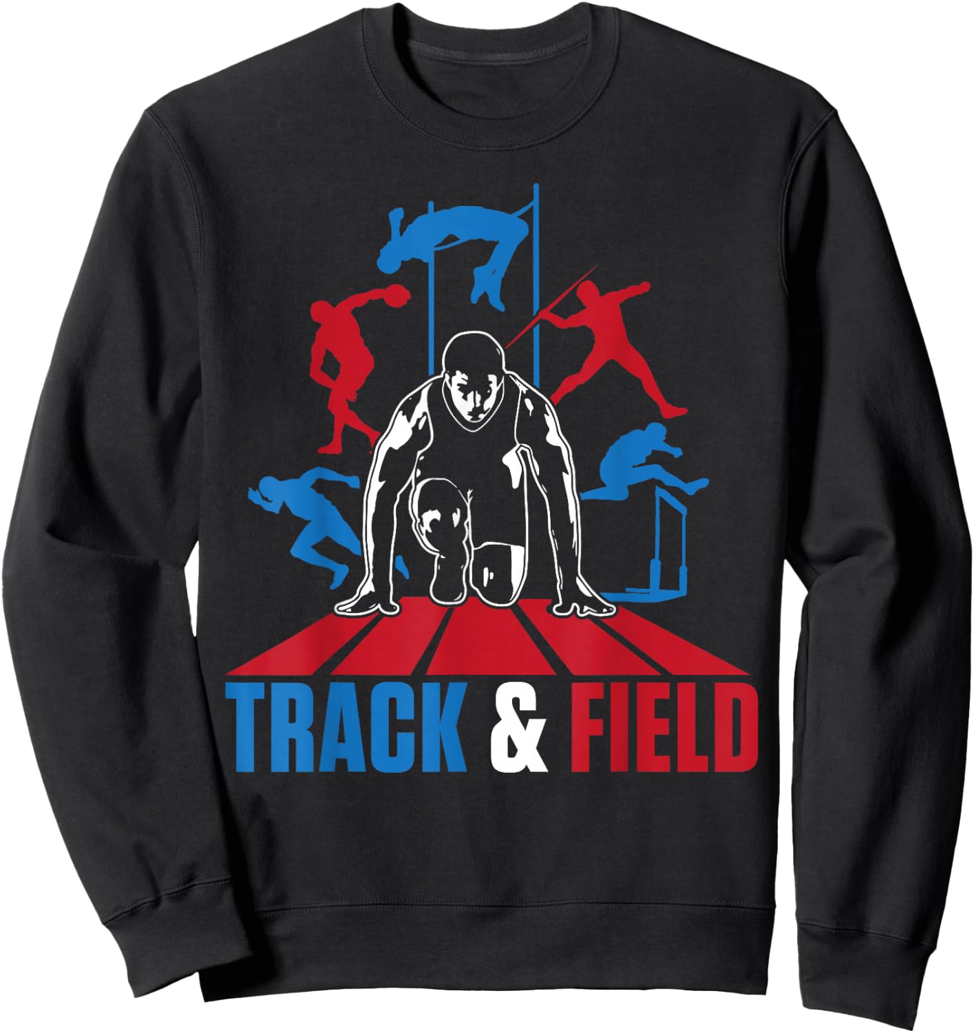 Cute Track And Field Athletics For Boys And Girls Sweatshirt - Sweatshirt | Black