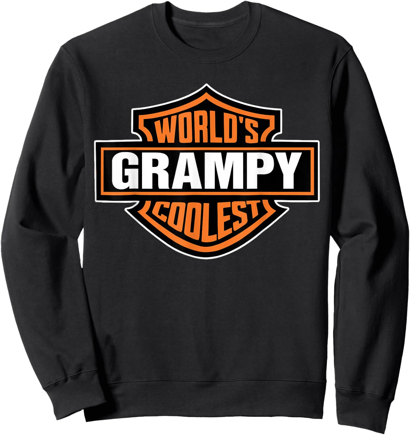 Worlds Coolest Grampy Matching Family Fathers Day Sweatshirt - Sweatshirt | Black
