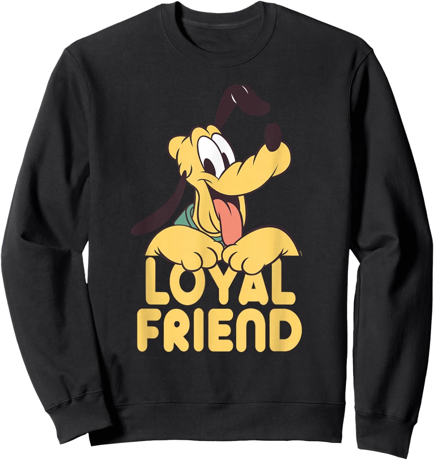 Disney Pluto Mickey Mouse’s Dog Pal Loyal Friend Sweatshirt - Sweatshirt | Black