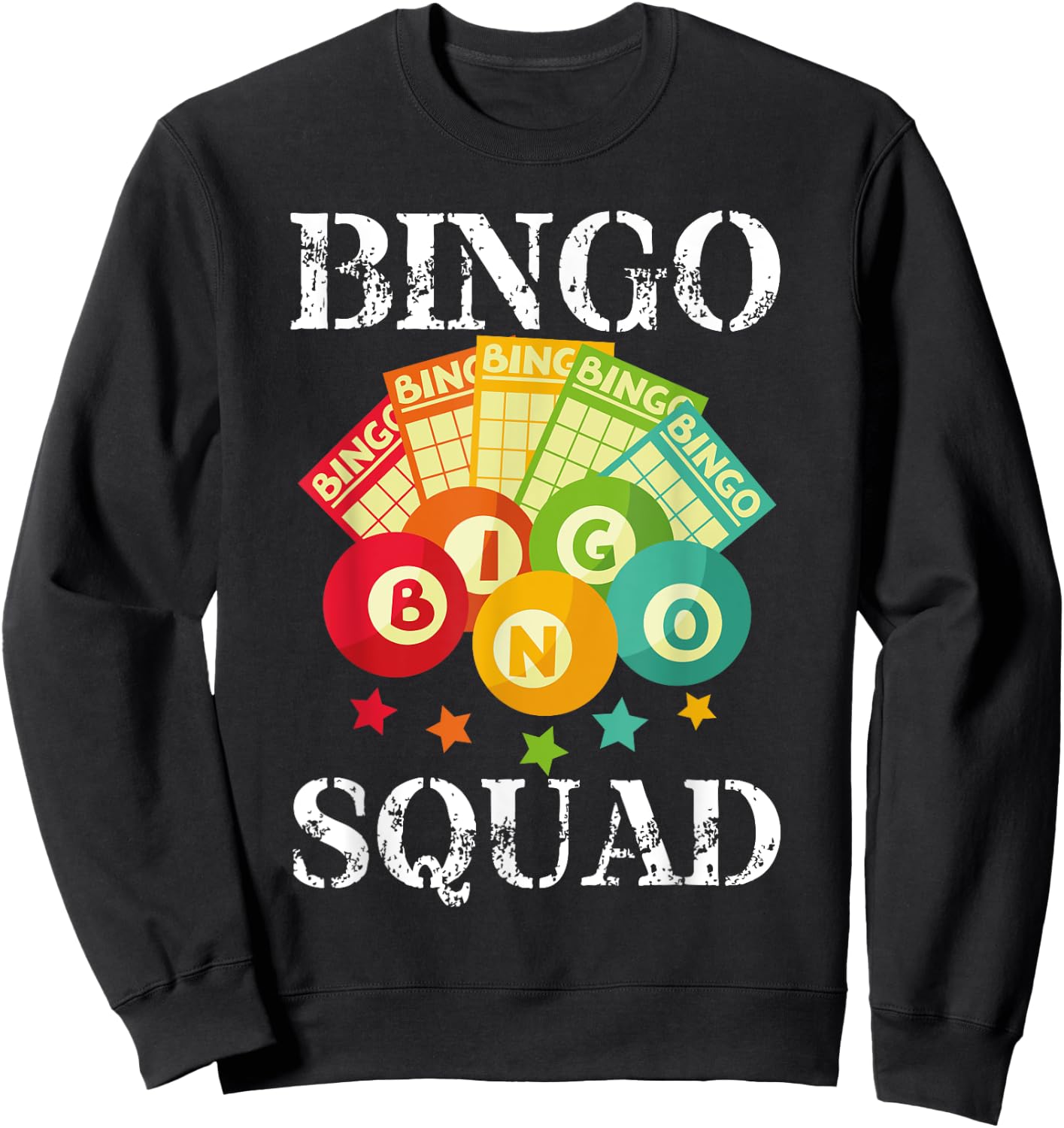 Bingo Squad Designs Women Bingo Lovers Players Sweatshirt - Sweatshirt | Black