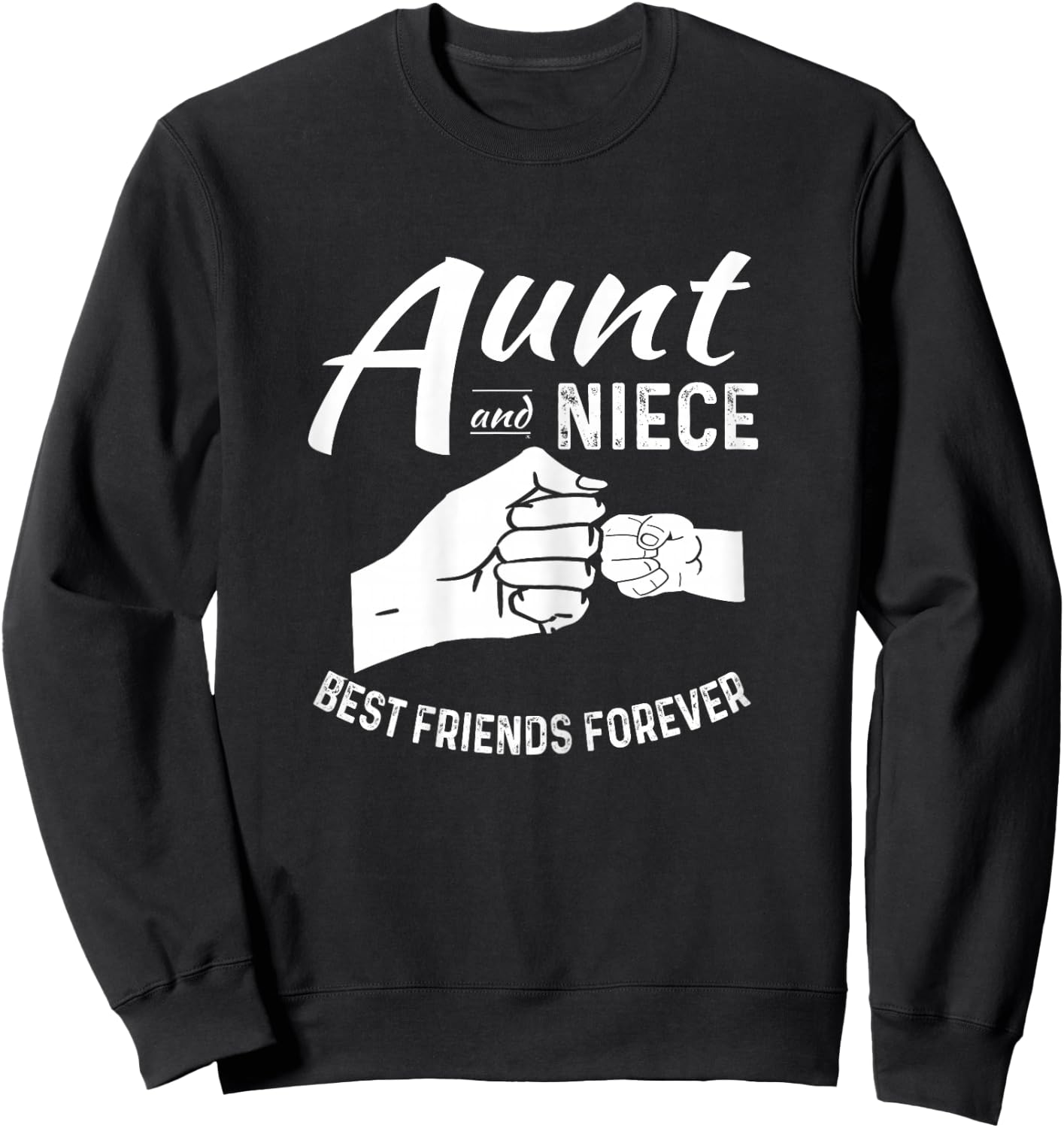 Aunt And Niece Matching Outfits Women and Kids Sweatshirt - Sweatshirt | Black