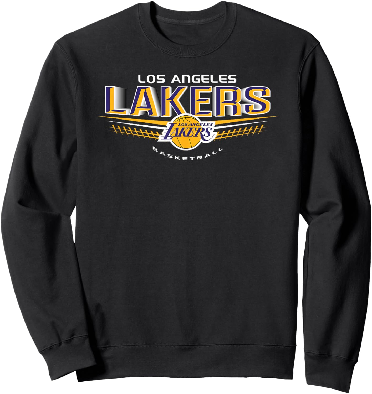 LOS ANGELES LAKERS NBA Los Angeles Lakers El Dorado Black Small Straight Sweatshirt - Sweatshirt | Black