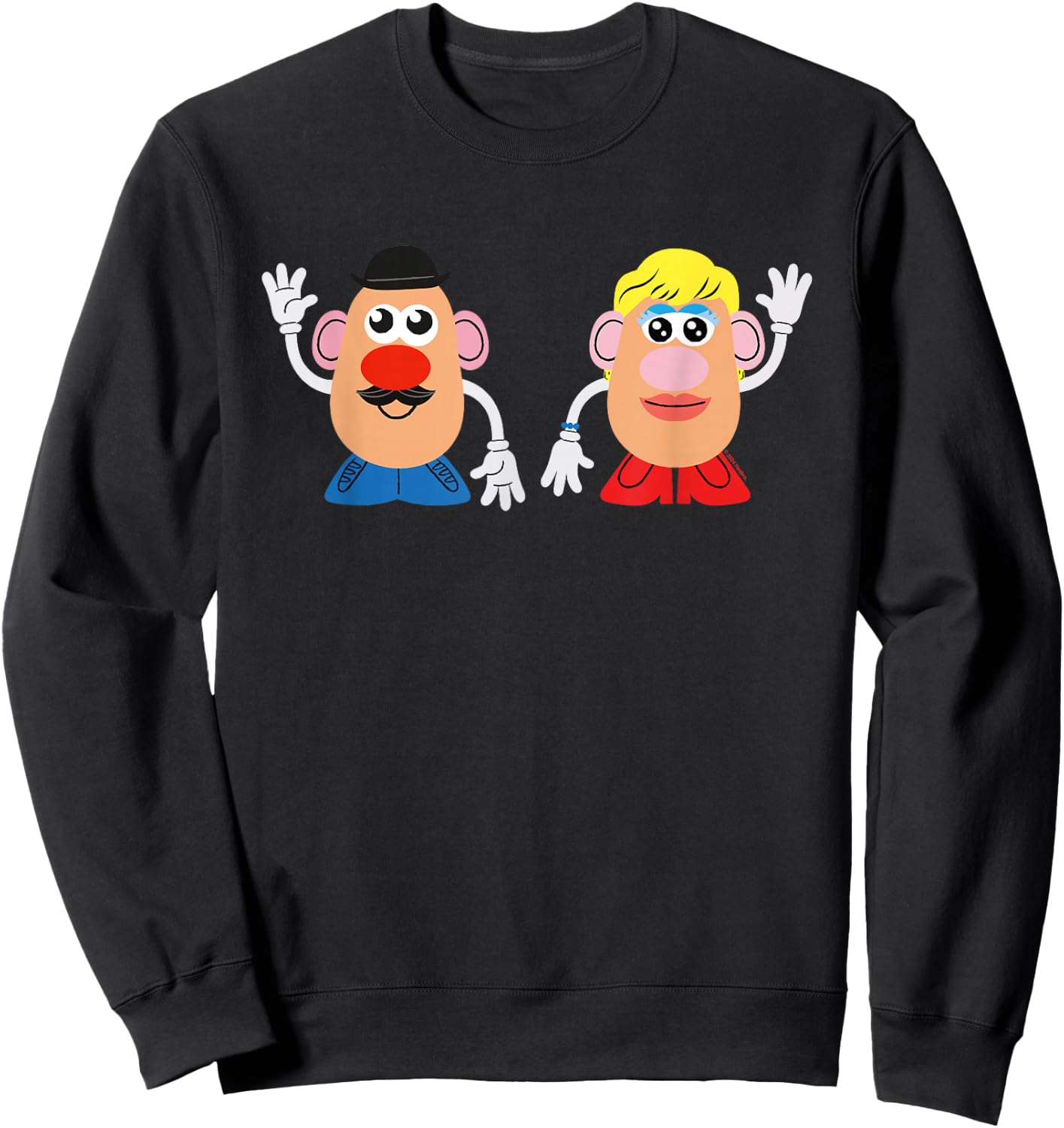 Mr Potato Head and Mrs Potato Head Wave Sweatshirt - Sweatshirt | Black
