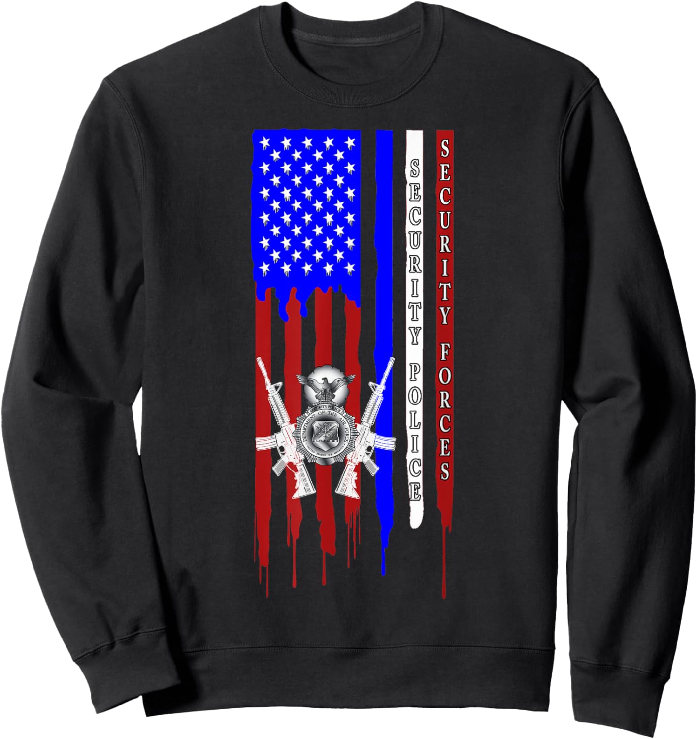 Military Surplus+ Security Forces Security Police Sweatshirt - Sweatshirt | Black