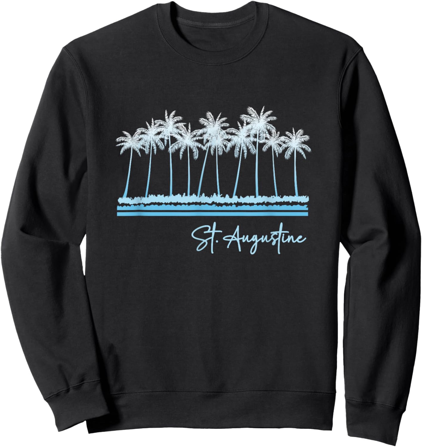 St Augustine Florida Beach Tropical Vintage Souvenirs Sweatshirt - Sweatshirt | Black