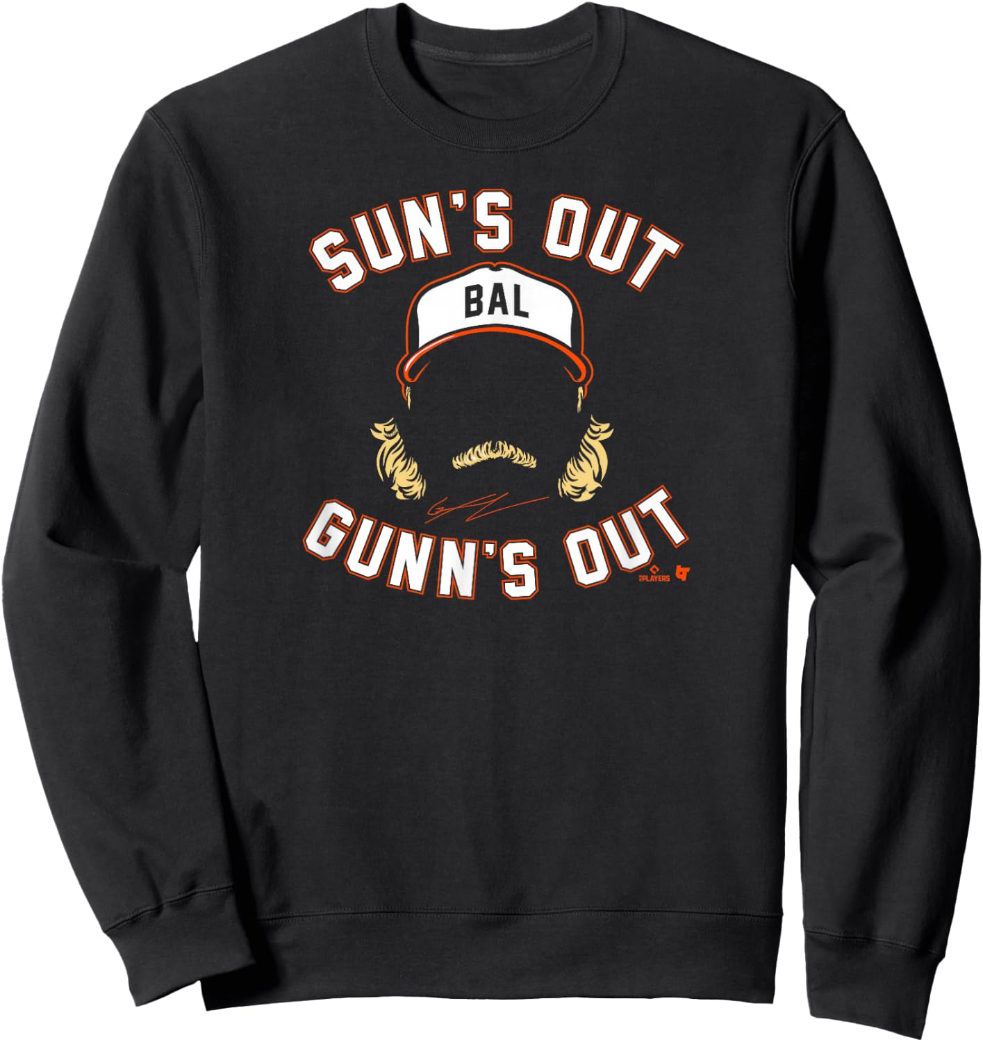Gunnar Henderson - Sun's Out Gunn's Out - Baltimore Baseball Sweatshirt - Sweatshirt | Black