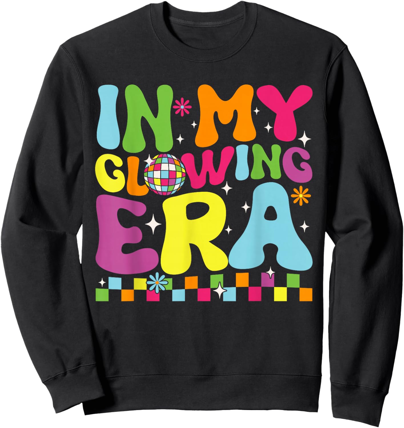 In My Glowing Era Summer Vacation Trips Funny Teachers Sweatshirt - Sweatshirt | Black