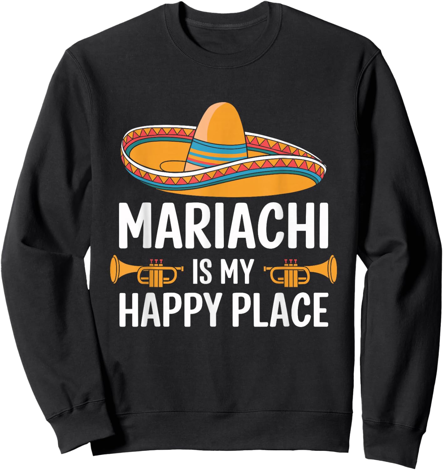 Traditional Mexican Cultural Music Mariachi Lover Fiesta Sweatshirt - Sweatshirt | Black