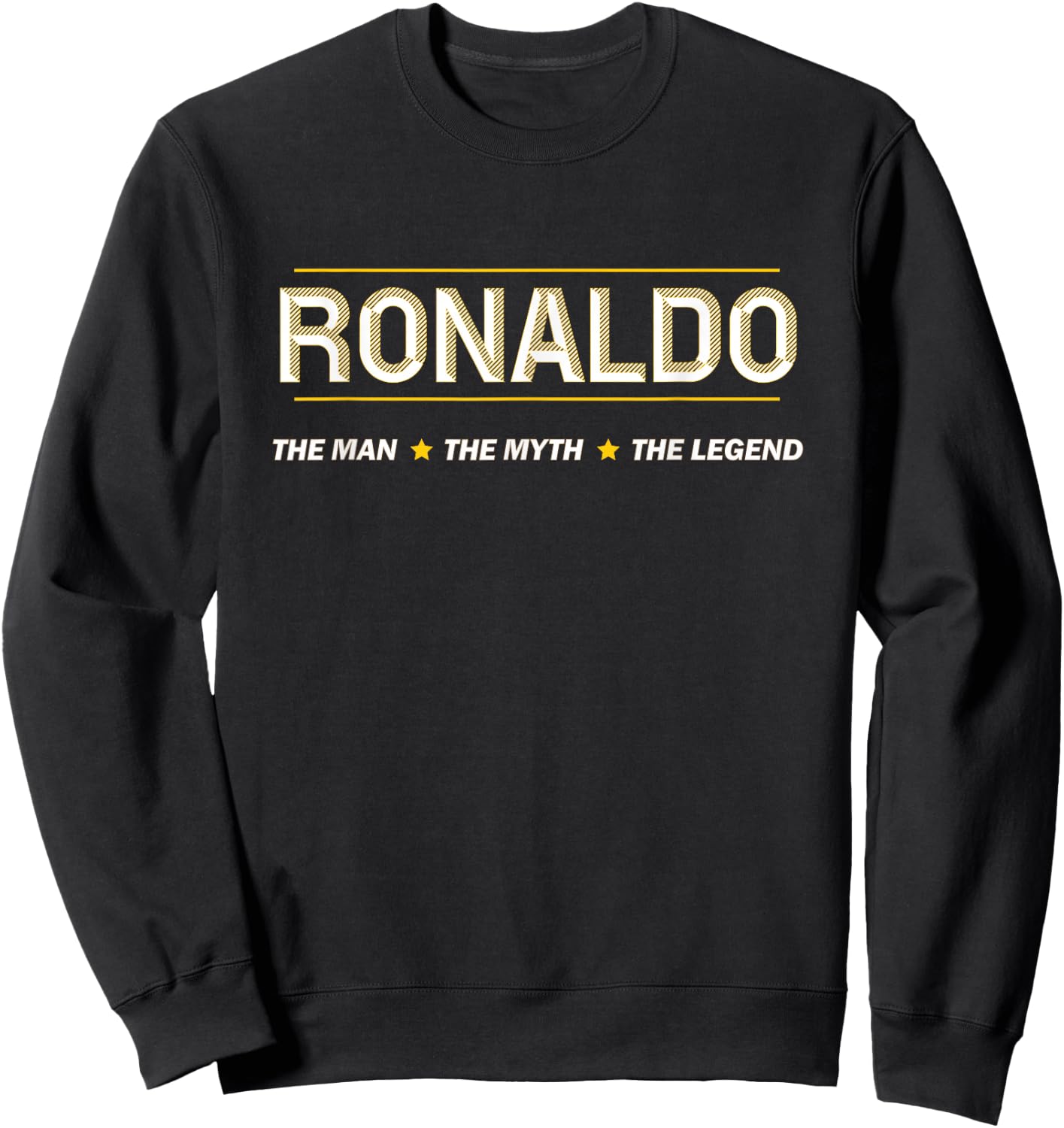 Ronaldo The Man The Myth The Legend | Mythos Legend Name Sweatshirt - Sweatshirt | Black