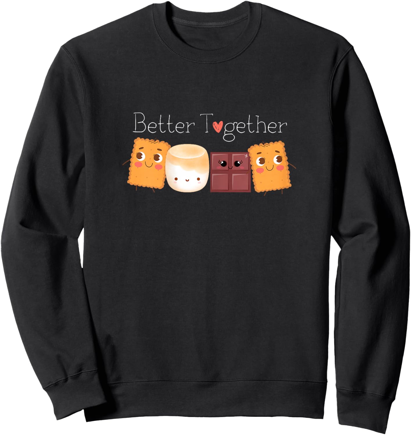 Group Hug S'mores Shirt Better Together Cute Camping Lover Sweatshirt - Sweatshirt | Black