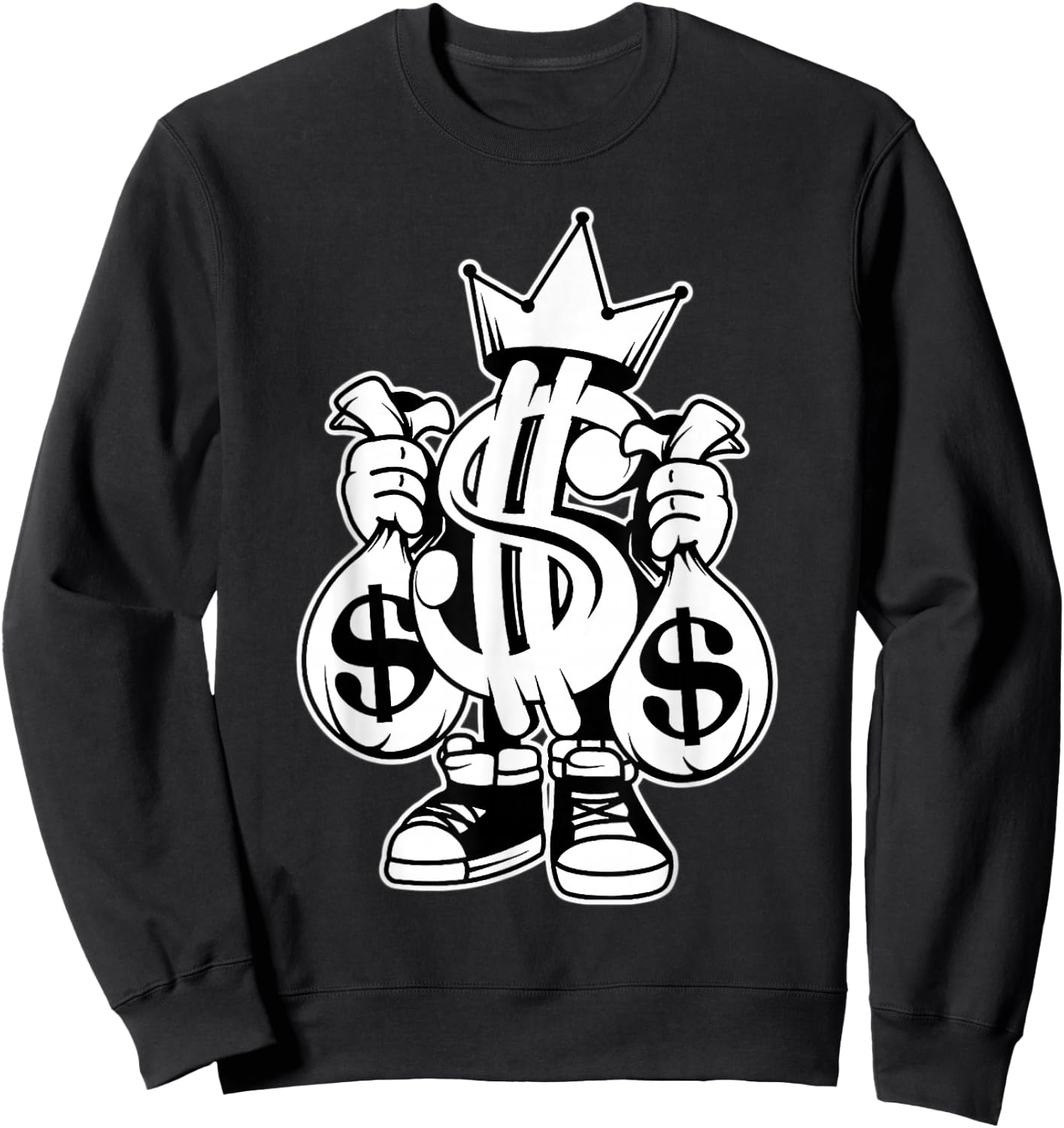 King Money x Money Bags x Money Sign Sweatshirt - Sweatshirt | Black