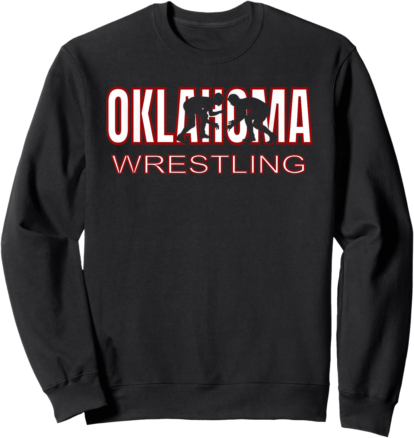 Oklahoma Wrestling Freestyle Wrestler Coach Team Gear Gift Sweatshirt - Sweatshirt | Black