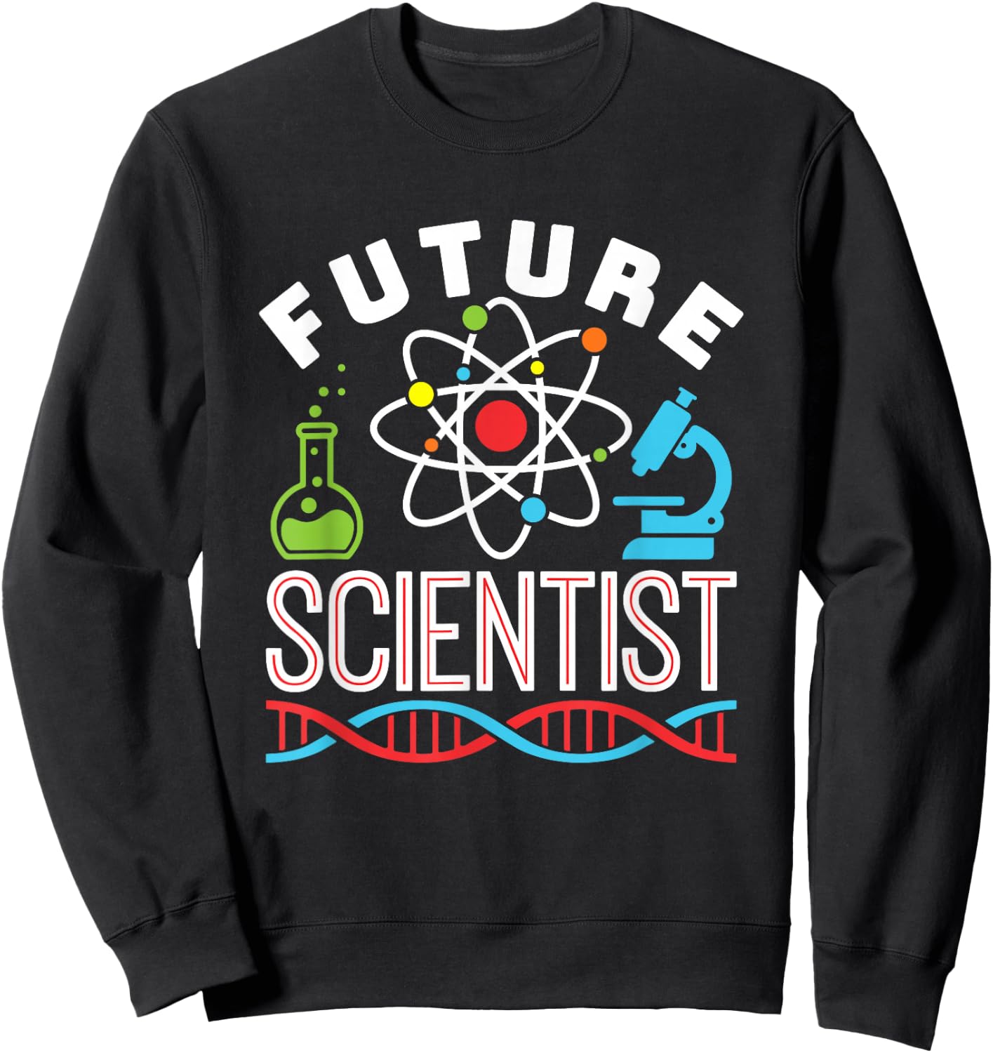 Science Fair Future Scientist STEM STEAM Boys Girls Sweatshirt - Sweatshirt | Black