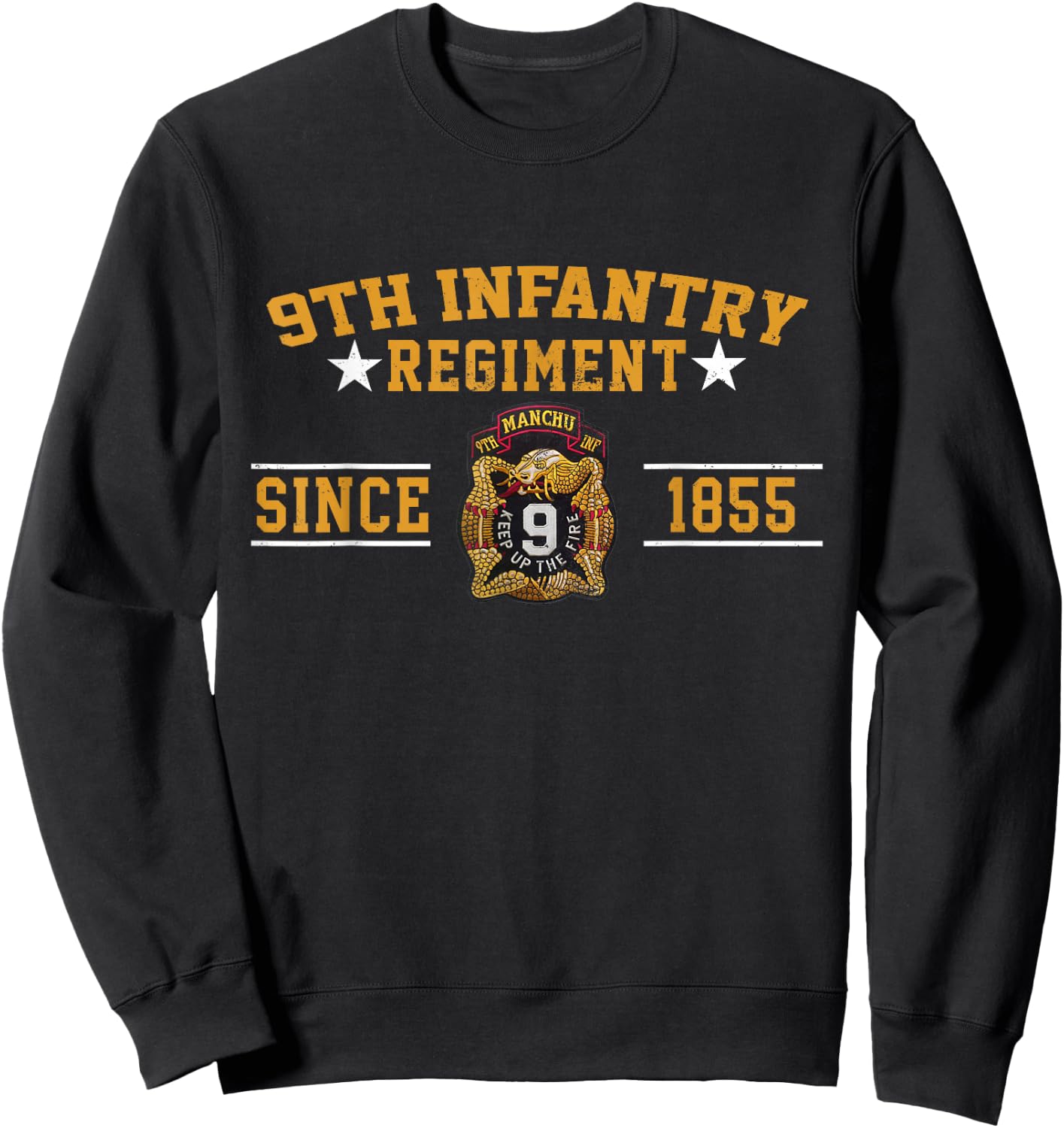 9th Infantry Regiment Veteran Military Father Day Christmas Sweatshirt - Sweatshirt | Black