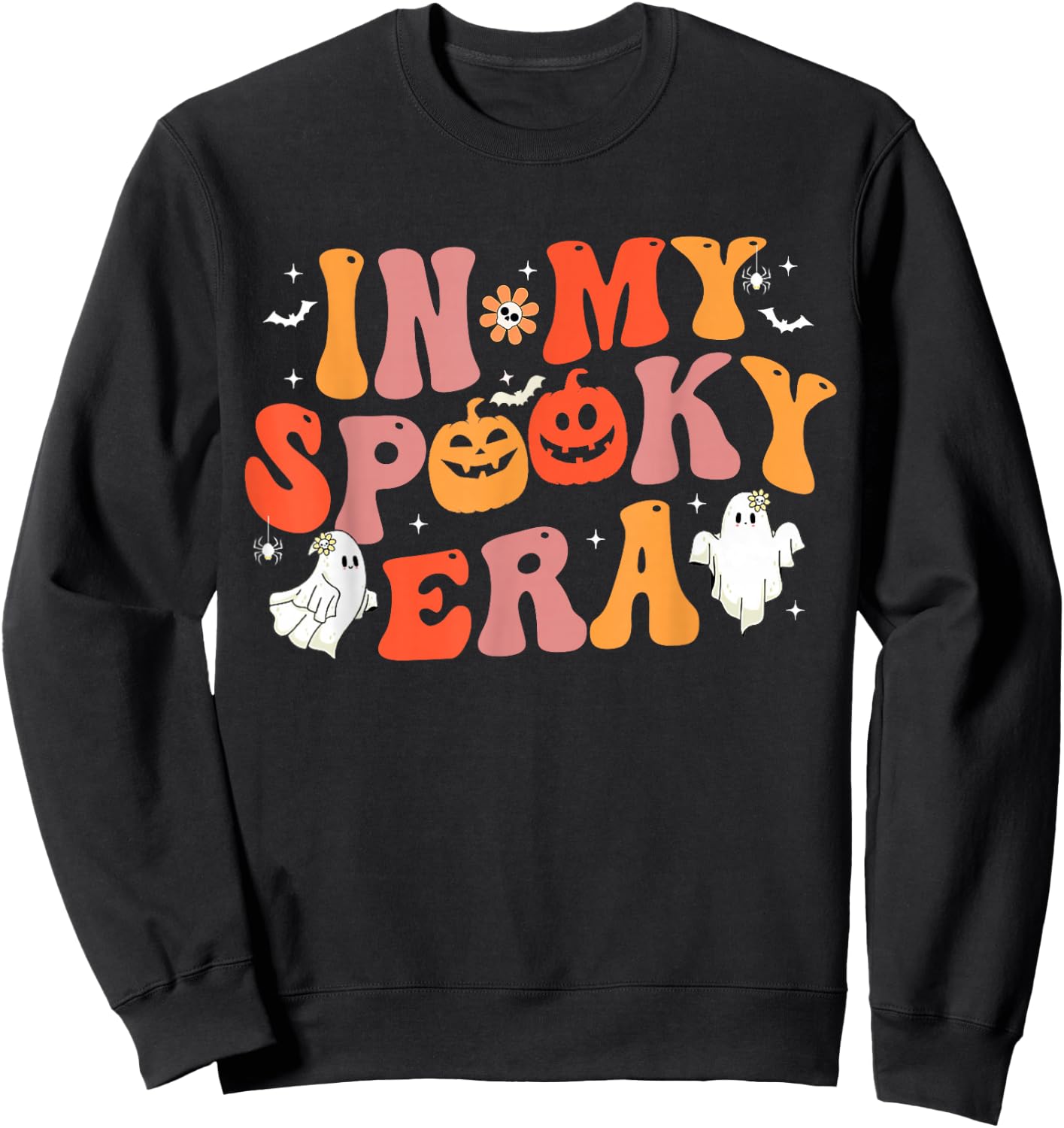 In My Spooky Era Ghost Funny Family Outfits Women Men Kids Sweatshirt - Sweatshirt | Black