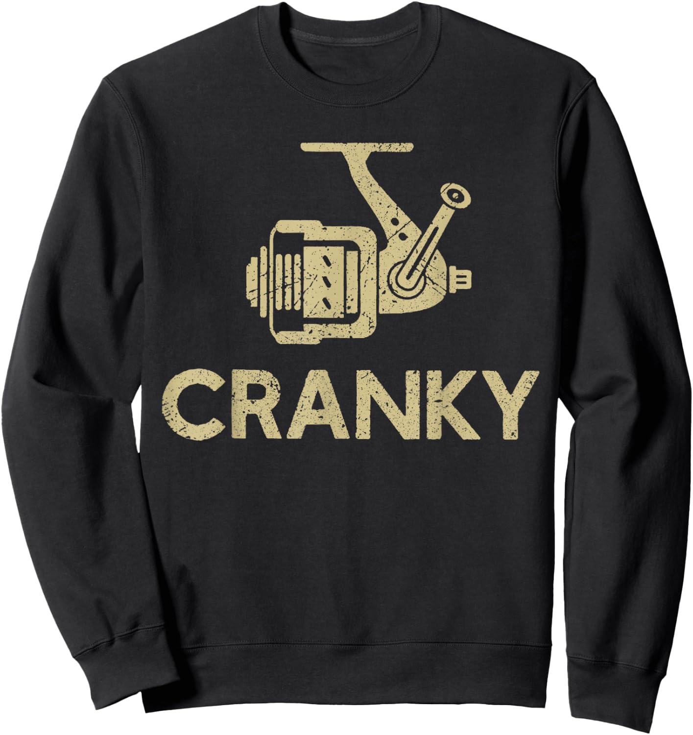Crankbait Fishing Lure - Cranky Funny Gift Ideas For Fishing Sweatshirt - Sweatshirt | Black