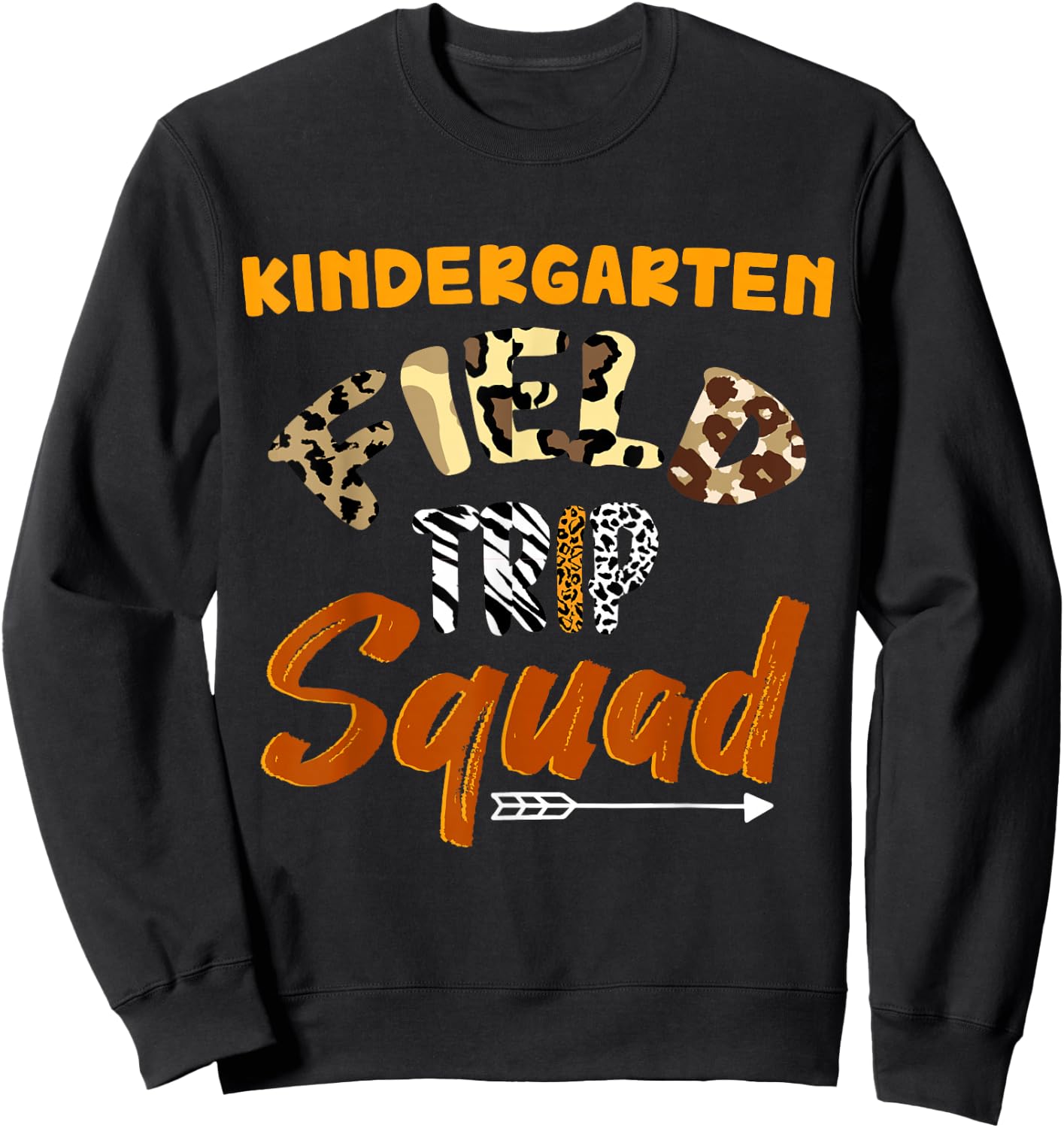 Kindergarten Zoo School Field Day Trip 2026 Matching School Sweatshirt - Sweatshirt | Black