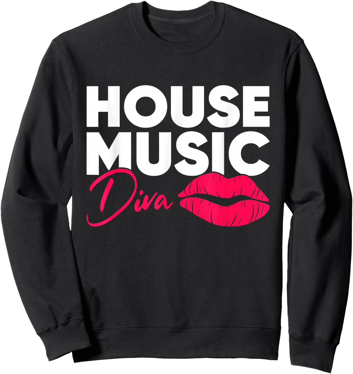 House Music Diva - DJ EDM Festival Women Sweatshirt - Sweatshirt | Black