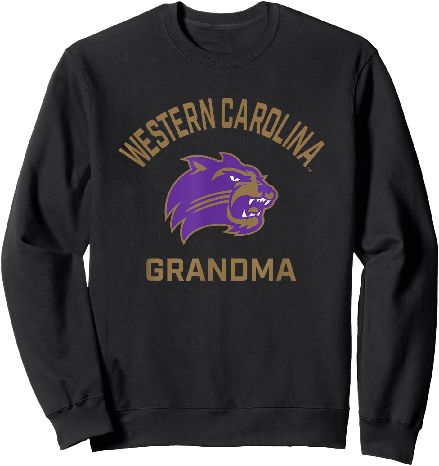 Western Carolina University Catamounts Arched Grandma Sweatshirt - Sweatshirt | Black