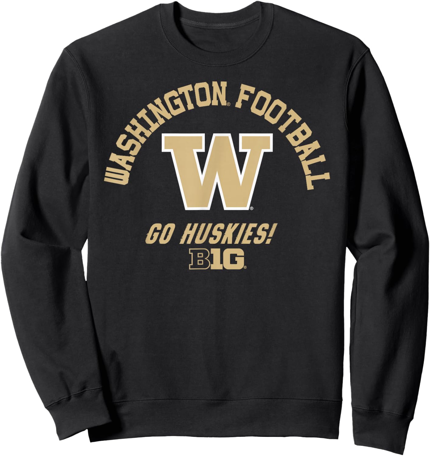 Elite Authentics -Youth Purple Washington Huskies NCAA Football , Small, Short Sleeve, , Classic Fit, Polyester 100% Sweatshirt - Sweatshirt | Black