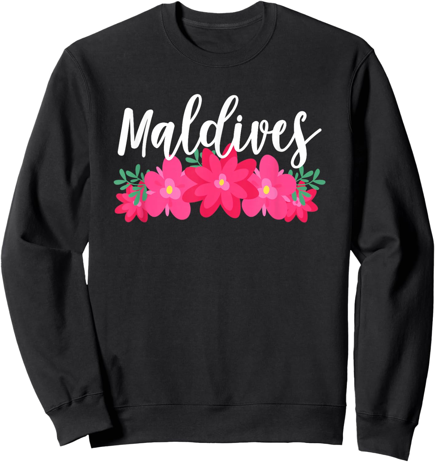 Maldives Tropical Vacation Sweatshirt - Sweatshirt | Black