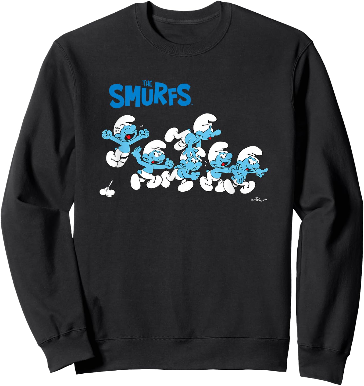 The Smurfs All Excited Sweatshirt - Sweatshirt | Black