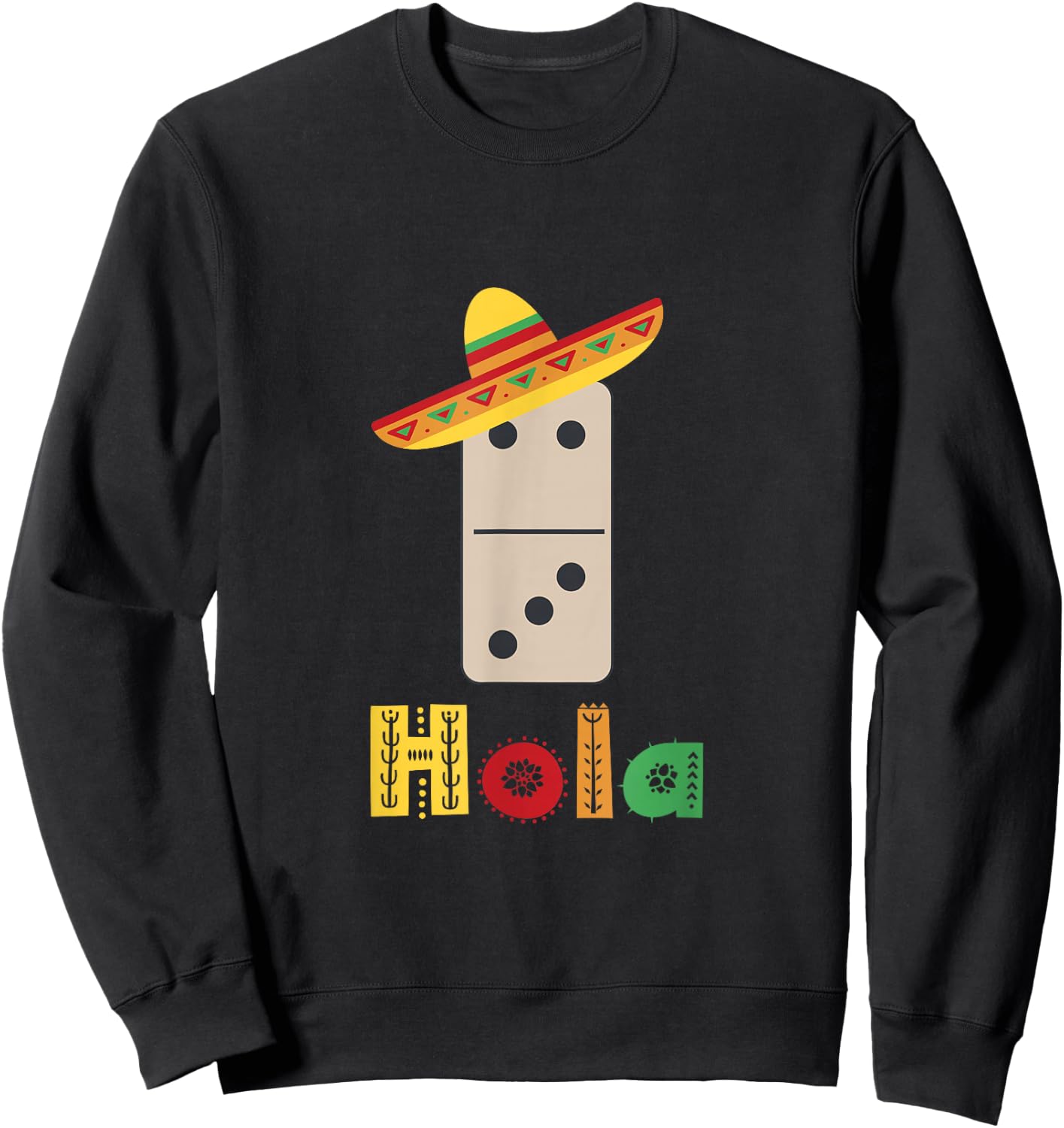Mexican Train Domino Sweatshirt - Sweatshirt | Black