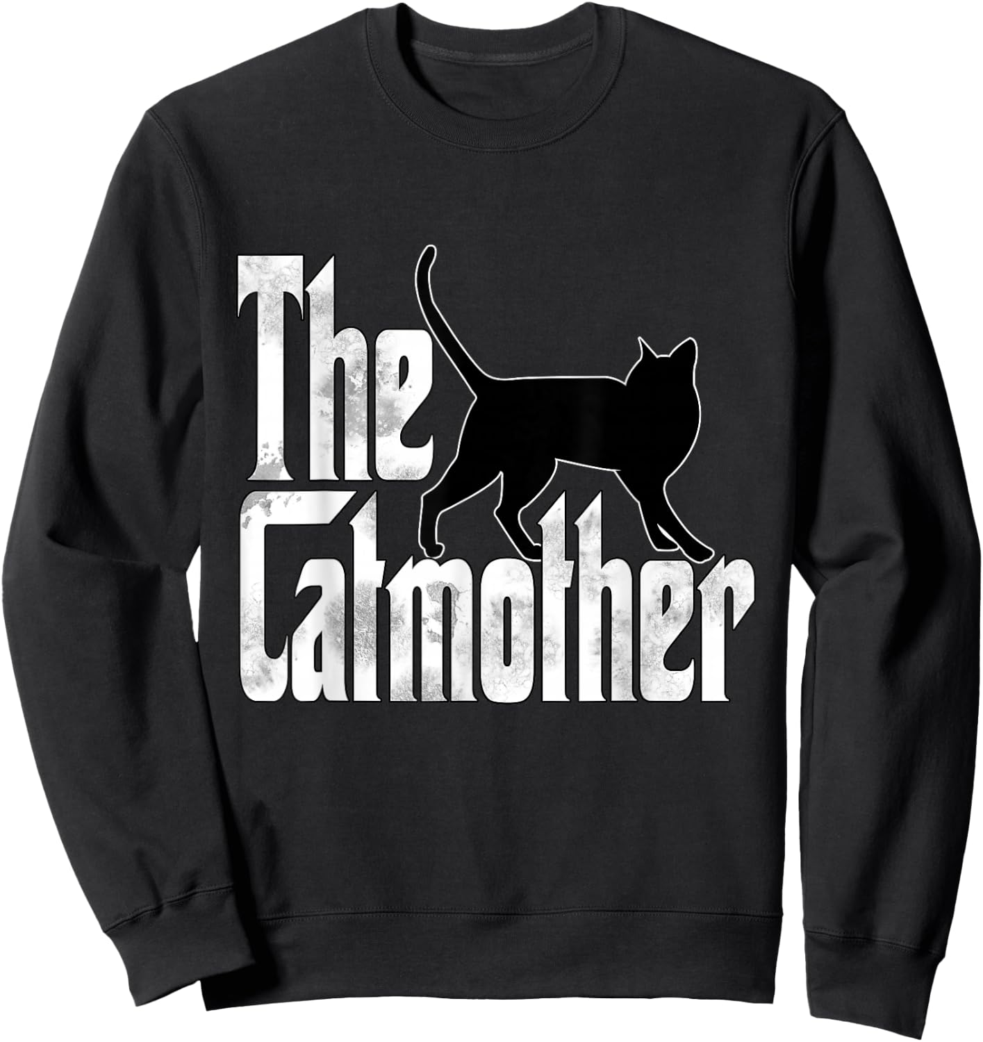 Funny Cat Mom Catmother Black Cat Mother Kitty Mommy Sweatshirt - Sweatshirt | Black