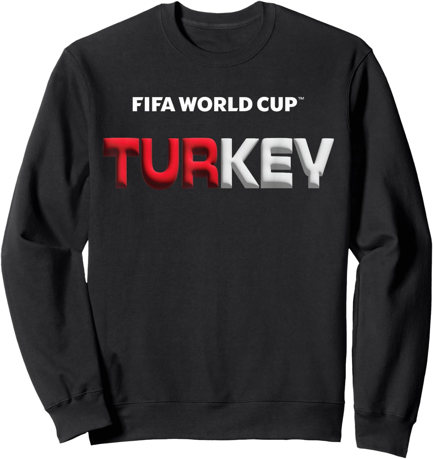 FIFA World CUP26 Turkey Bubble Color Sweatshirt - Sweatshirt | Black